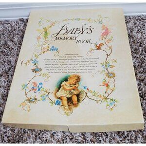 Vtg 1985 New Baby Boy Girl Pop Up Memory Book Philomel Books Baby Shower Gift